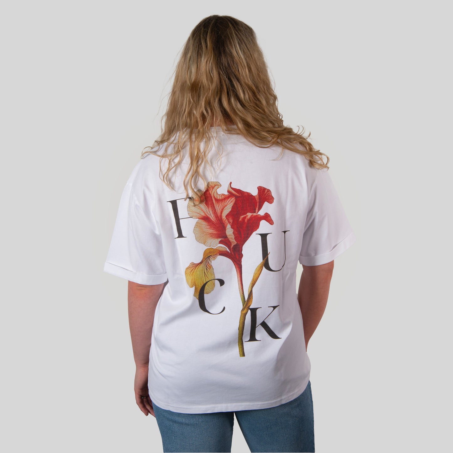 Unisex Fashion "Ranieri" T-Shirt with Floral Design and FU*K Back Print