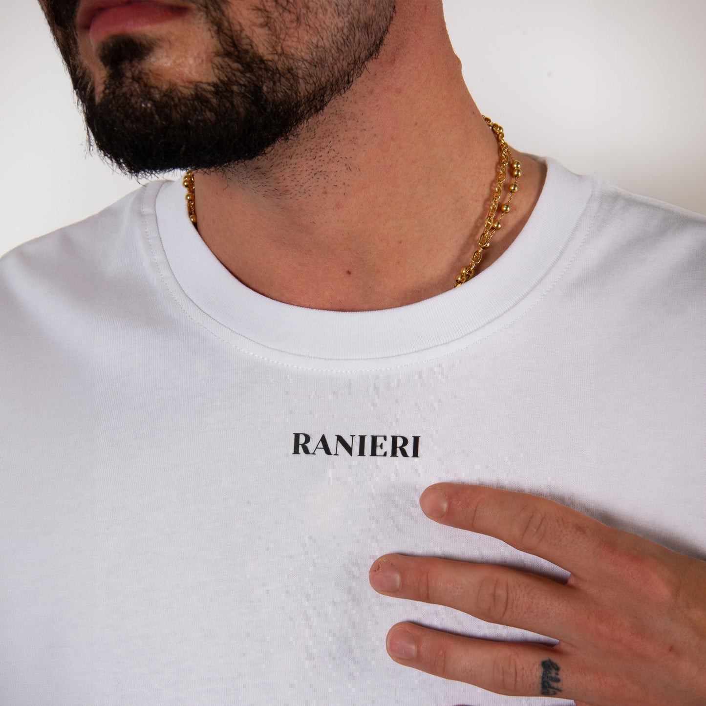 Unisex Fashion "Ranieri" T-Shirt with Floral Design and FU*K Back Print