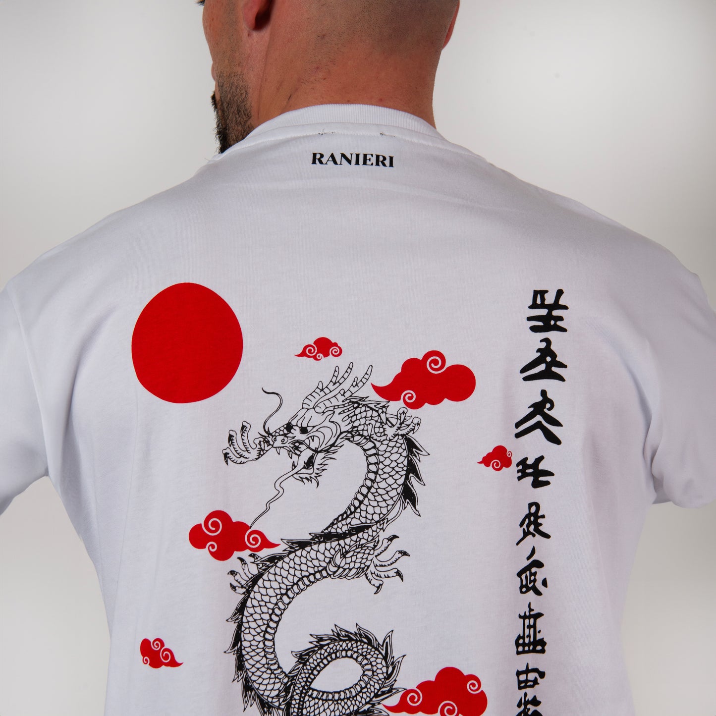 Unisex T-shirt,Stylish Dragon Shenron with Chinese Writing